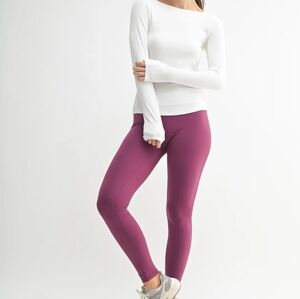 Barely There Boat Neck Micro-Ribbed Top